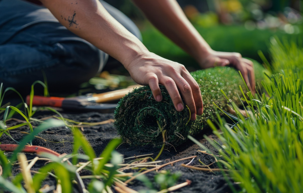 Old turf removal and replacement service in Apopka, FL